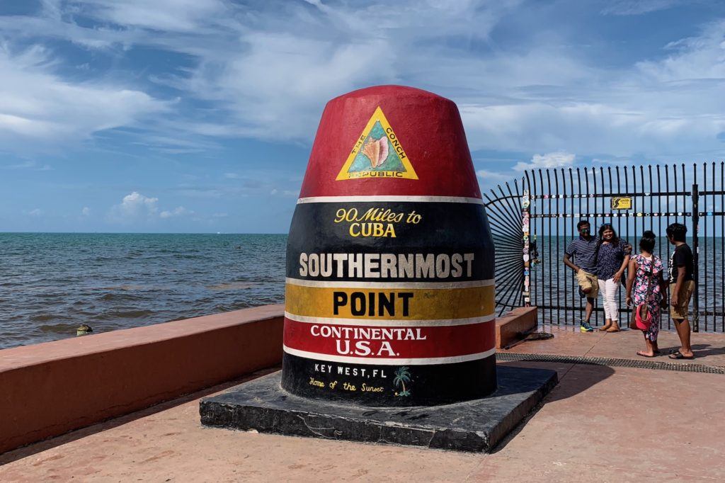 southernmost point marker in Key West Florida