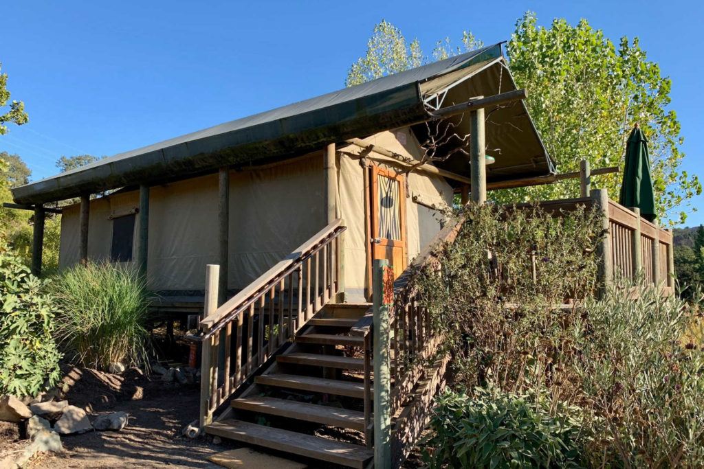 Safari West Glamping tent