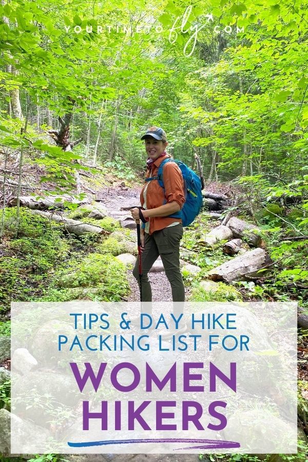 Tips and day hike packing list for women hikers