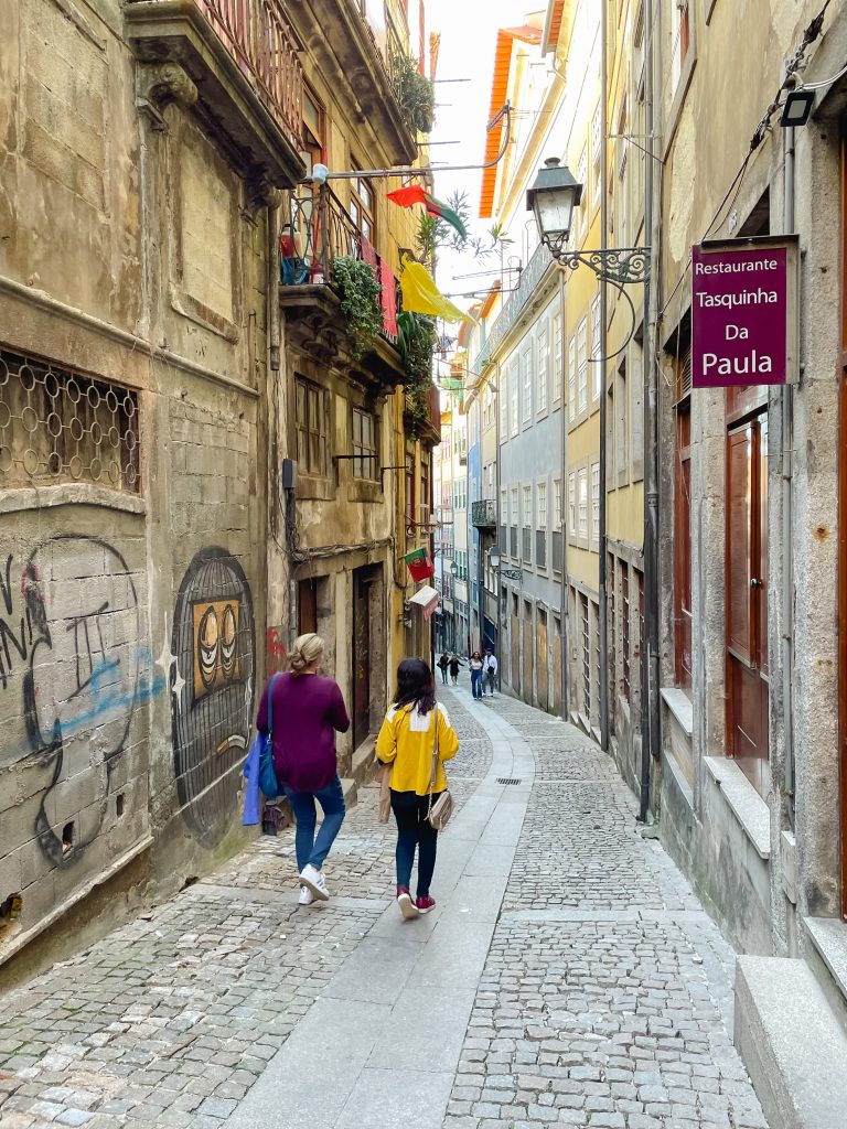 Side streets in Porto