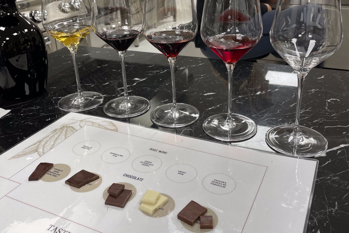 Port and chocolate tasting at WOW The Chocolate Story