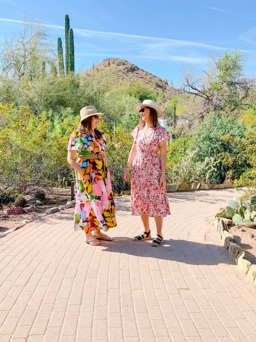 Kim and Tamara at the Desert Botanical Gardens
