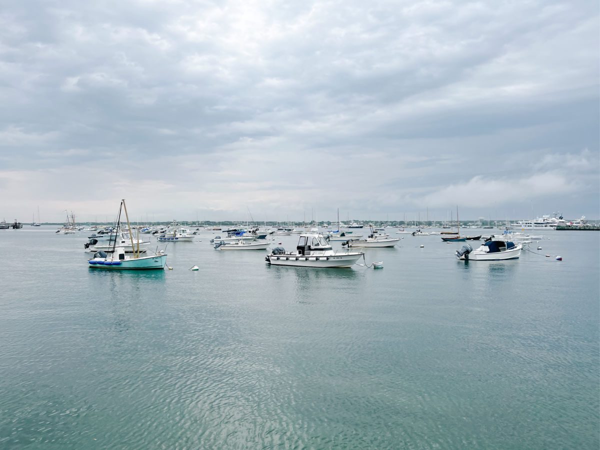 Boats in the Nantucket Harbor