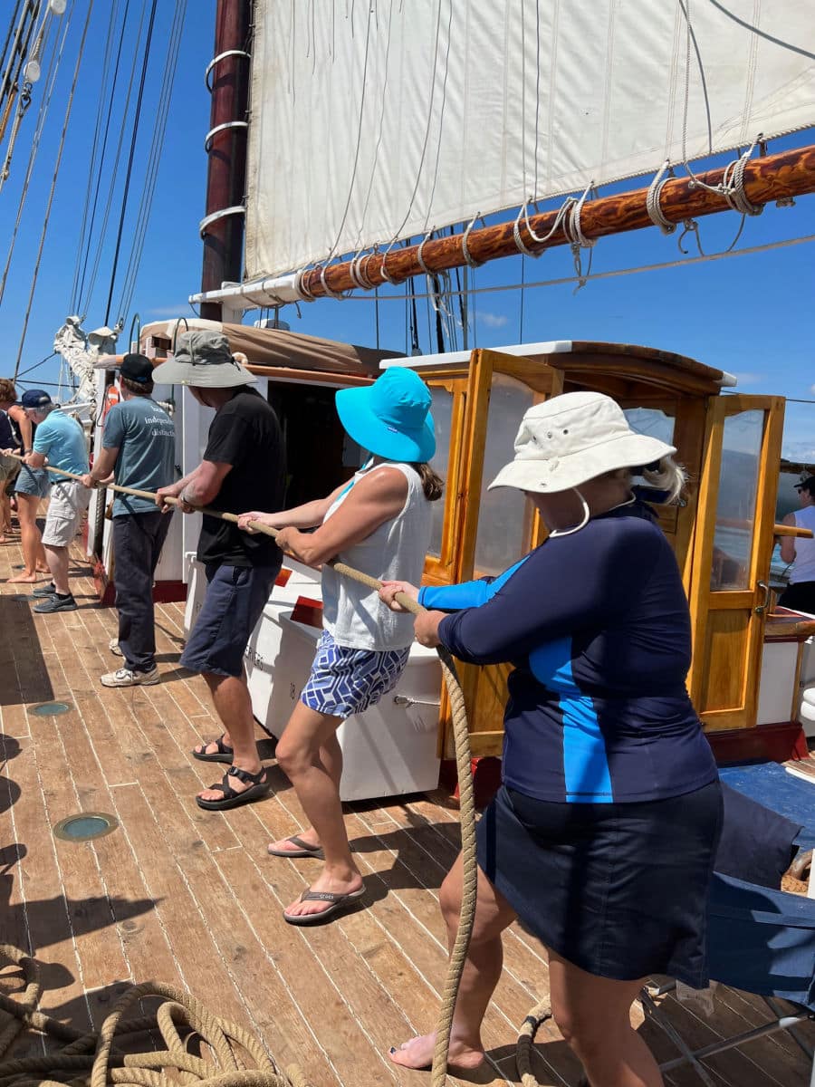 Sailing in Maine on the Schooner Heritage Windjammer