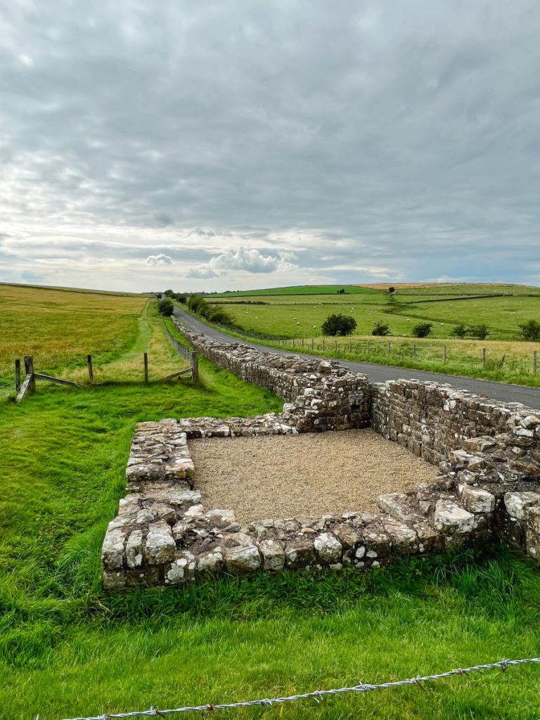 Ruins of a signal tower on Hadrian's Wall