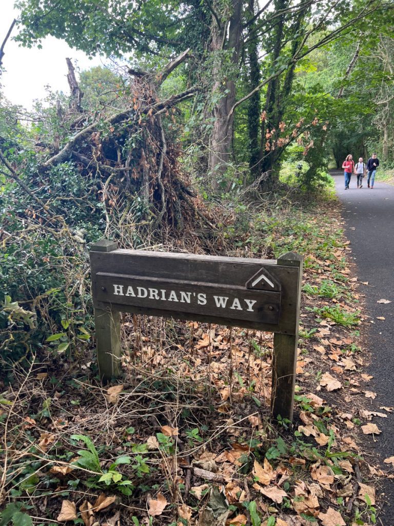 Hadrian's Way sign