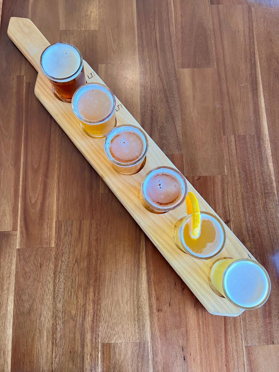 Cabinet Mountain Brewing beer flight