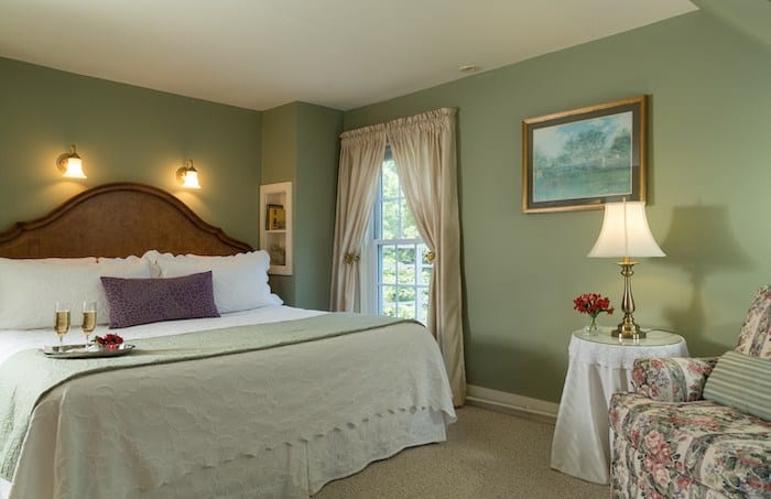 bedroom at the Inn at Pleasant Lake