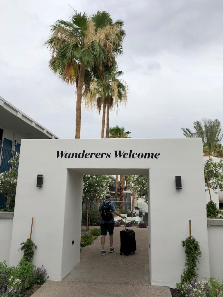 Wanderers Welcome sign