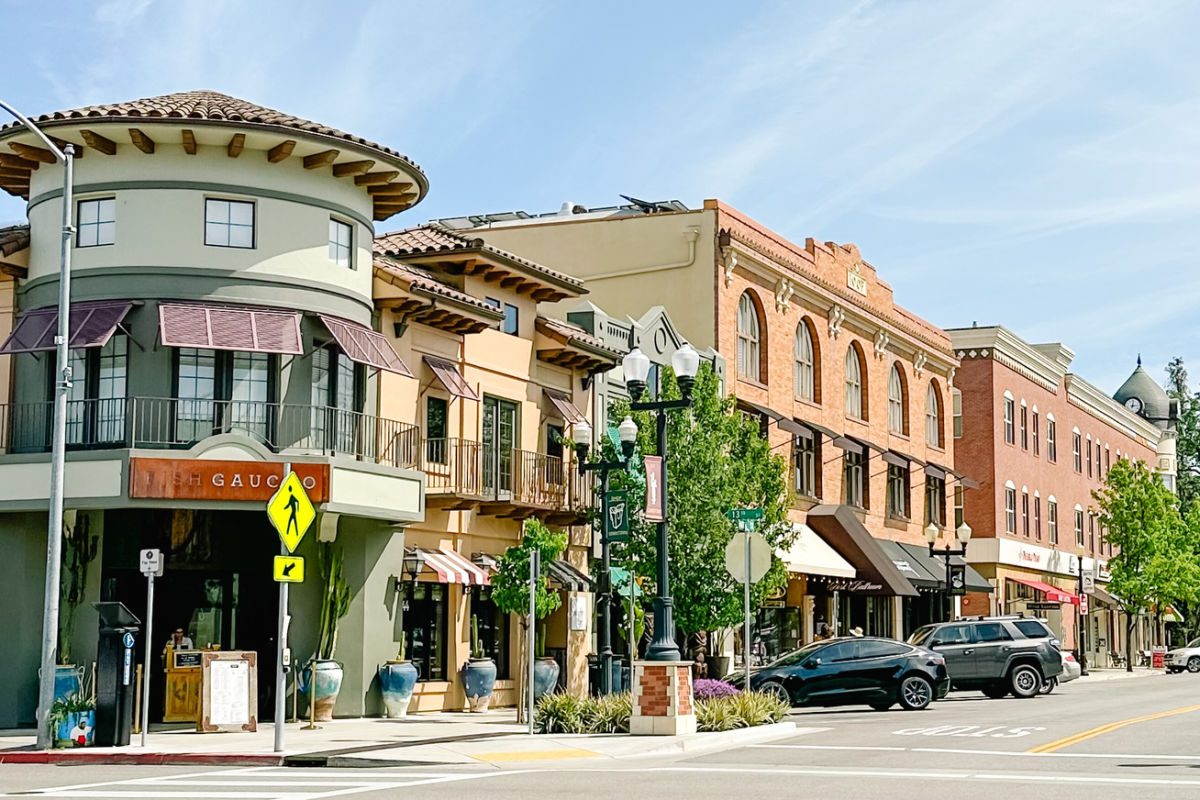 Downtown street in Paso Robles