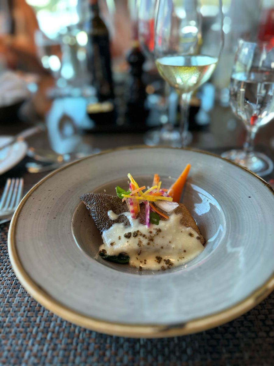 Trout dish at the Chef's Table restaurant on the AmaDolce from AmaWaterways