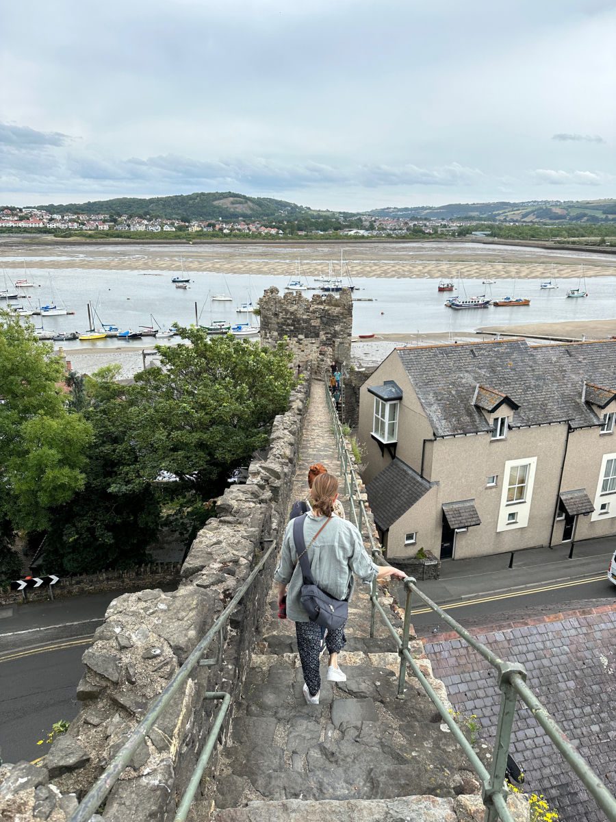Walking on the Conwy walls