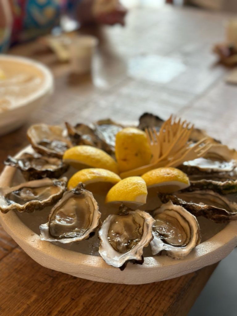 Oysters at market