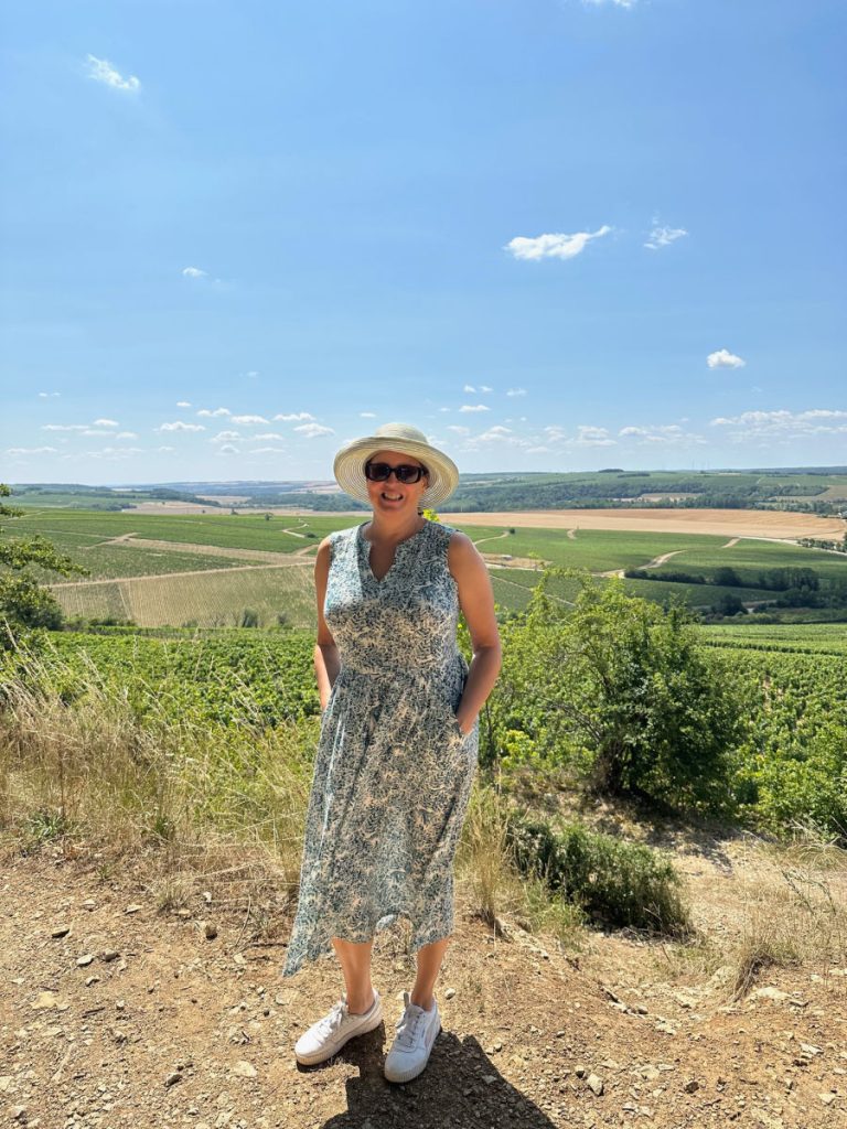 Tamara in chablis vineyard