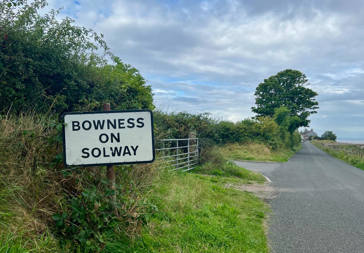 Bowness on Solway sign