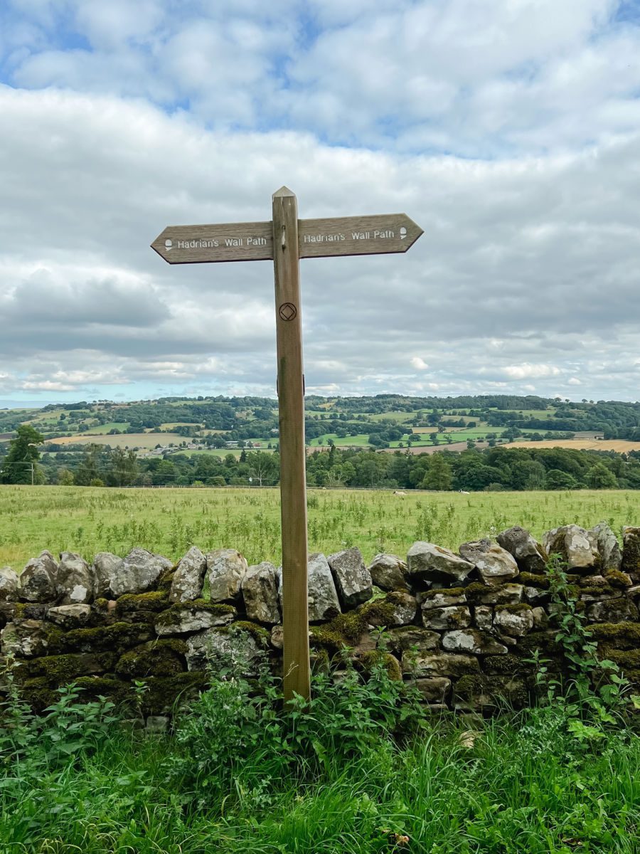Hadrian's Wall path sign post