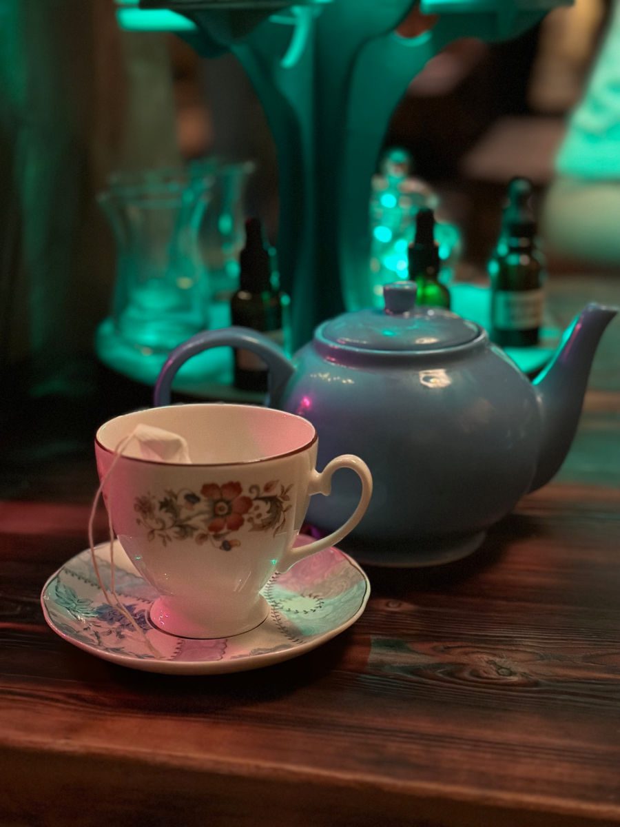 Wizard tea at the Cauldron
