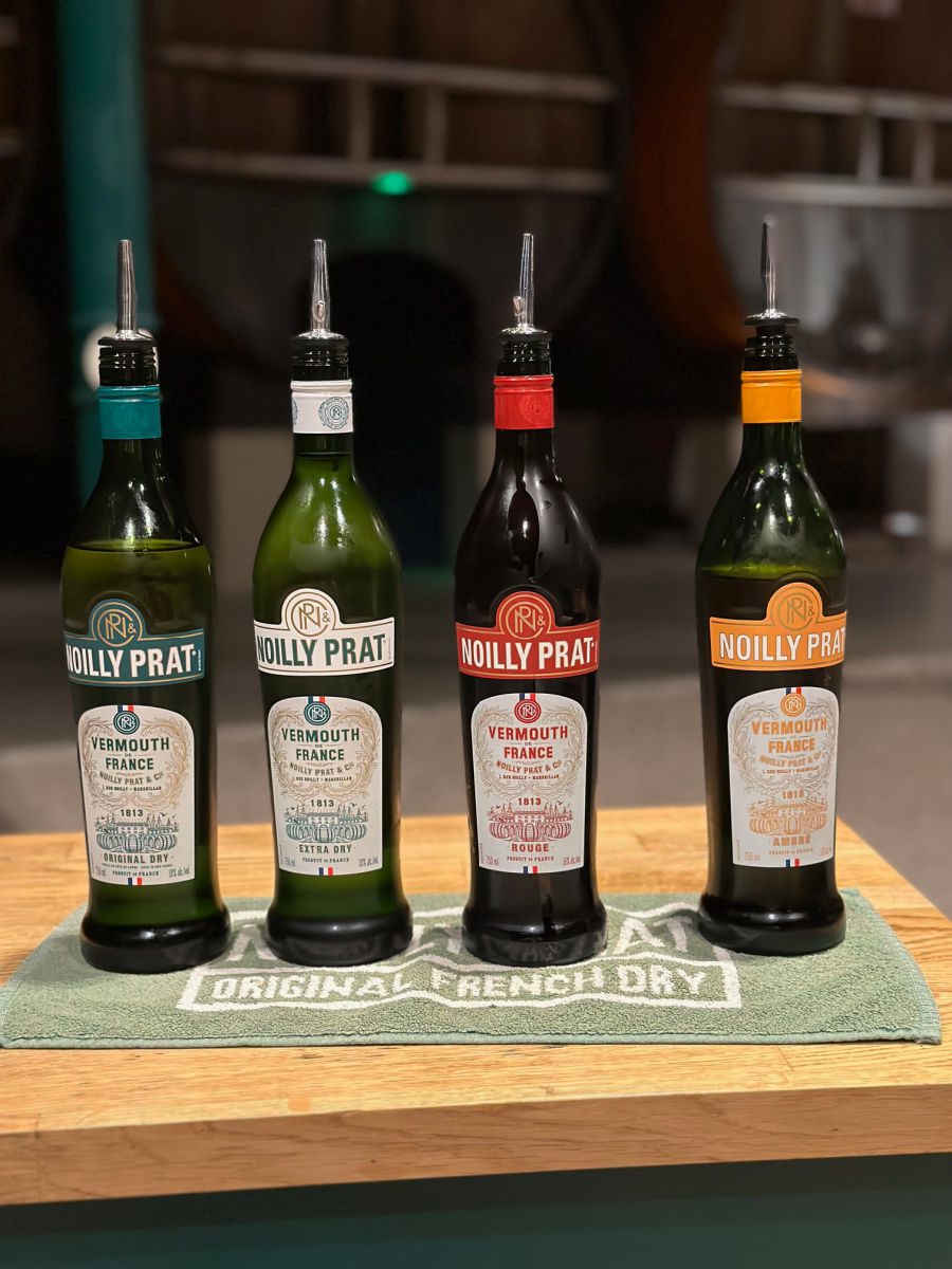 Noilly Prat Vermouth bottles