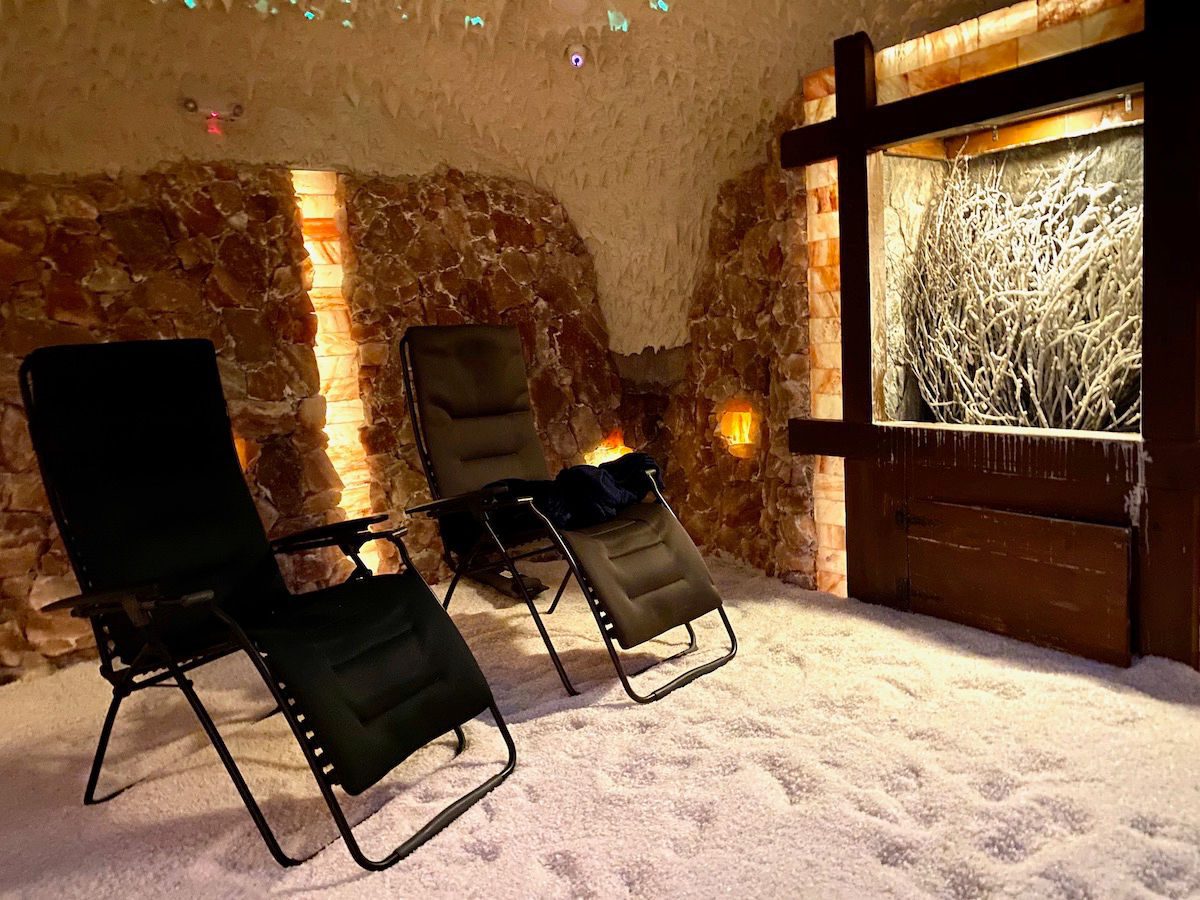 Salt cave in spa