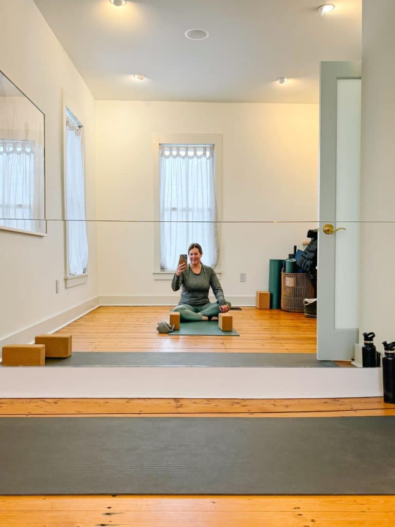 Tamara in yoga studio at The Weston