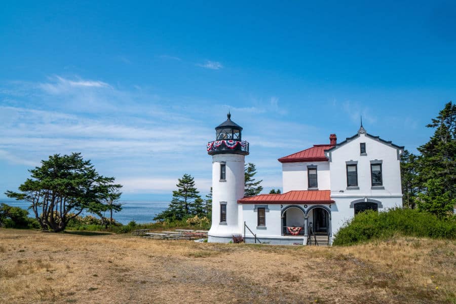 Lighthouse on Whidbey Island from deposit photos 
