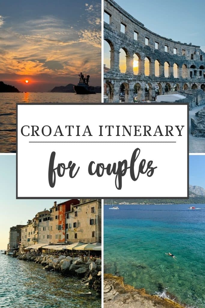 Croatia itinerary for couples filled with romantic experiences, dreamy destination, and Croatia vacation inspiration.