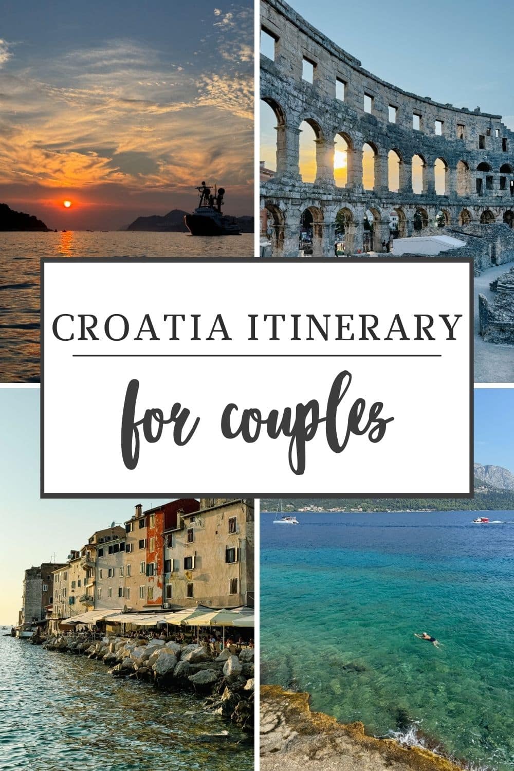 Croatia itinerary for couples filled with romantic experiences, dreamy destination, and Croatia vacation inspiration.