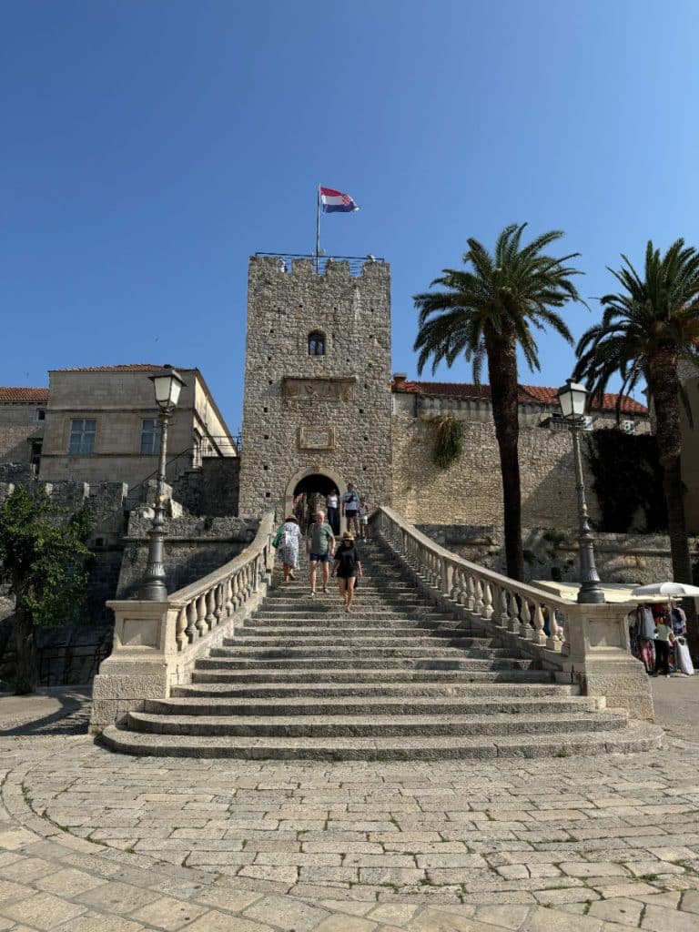 Korcula gate and steps