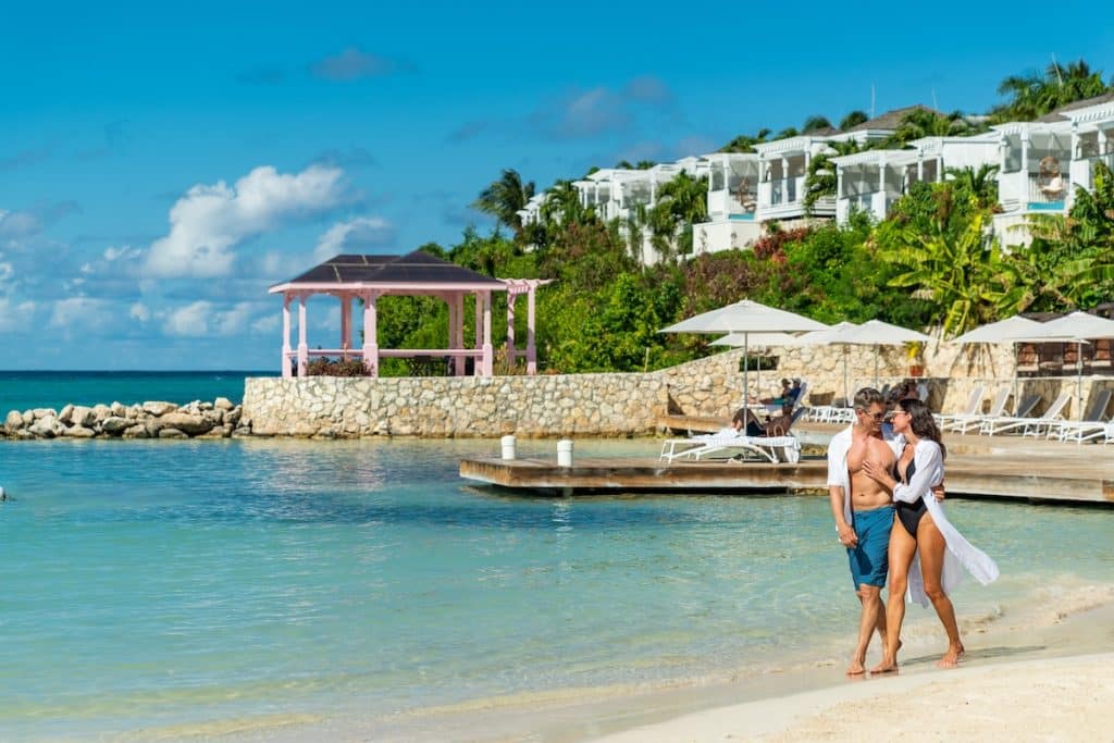 Hammock Cove couple on beach