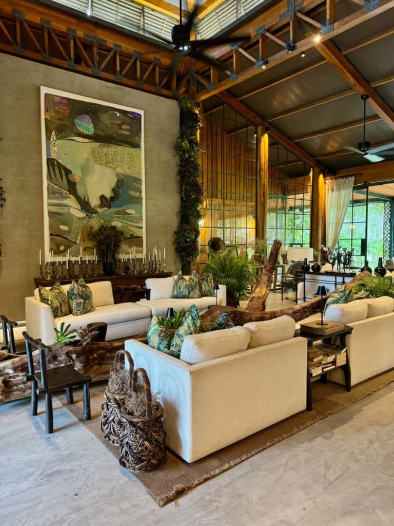 Hacienda La Danesa review lounge area