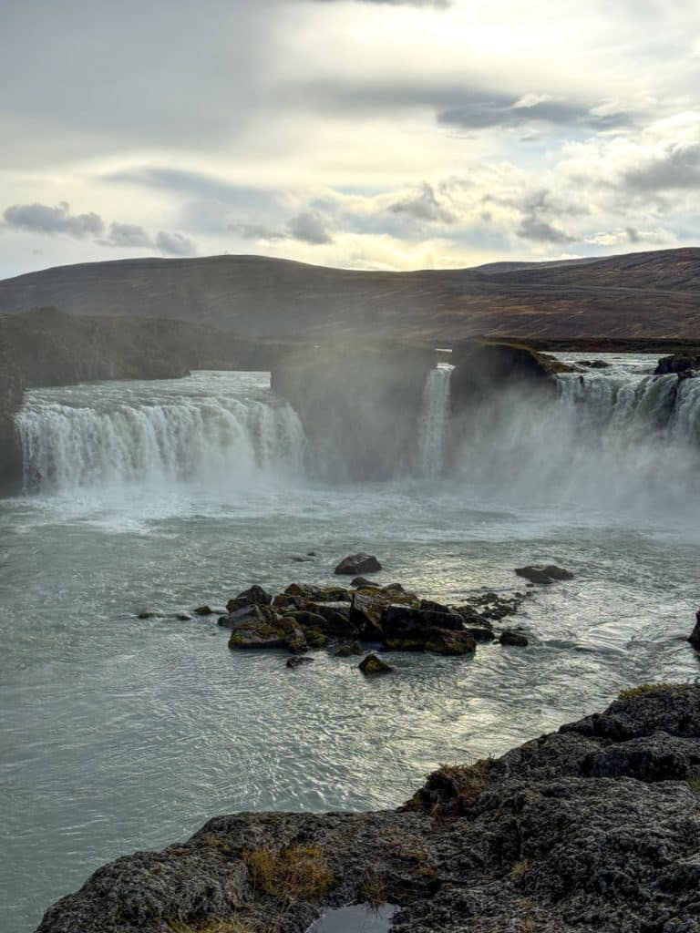 Godafoss waterfall in North Iceland