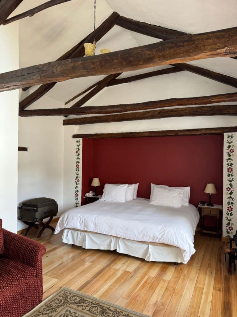Bedroom at Hacienda Zuleta Ecuador