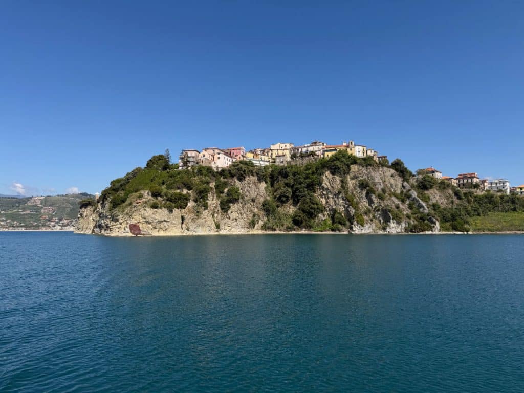 Agropoli cliffs on the Cilento Coast of Italy