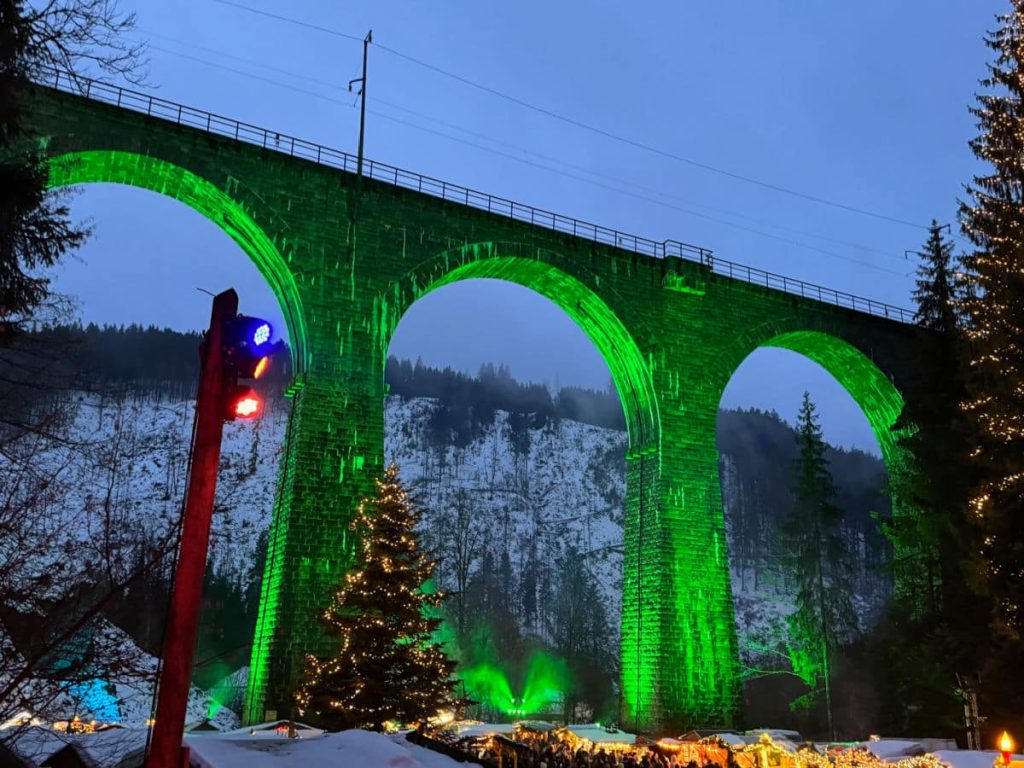 Ravenna Gorge aqueduct Christmas Market