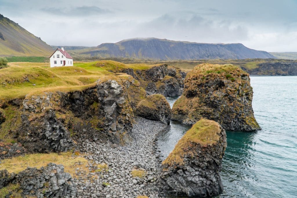 Arnarstapi cliffs in Iceland