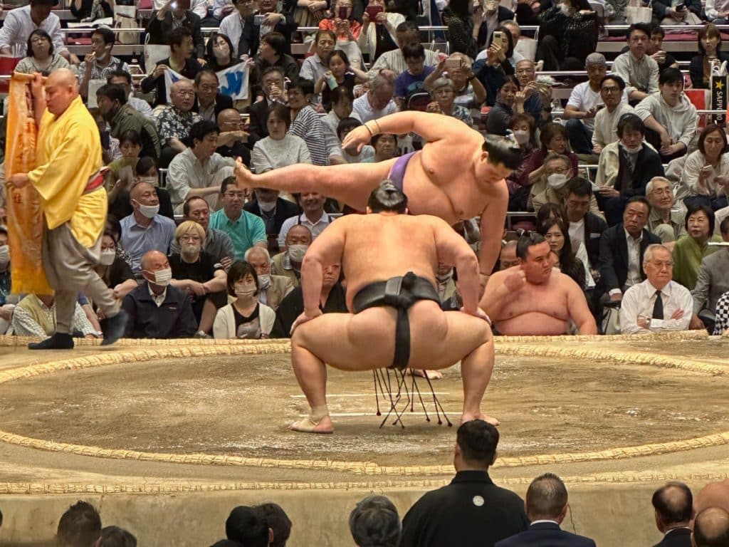 sumo wrestling tournament in Tokyo