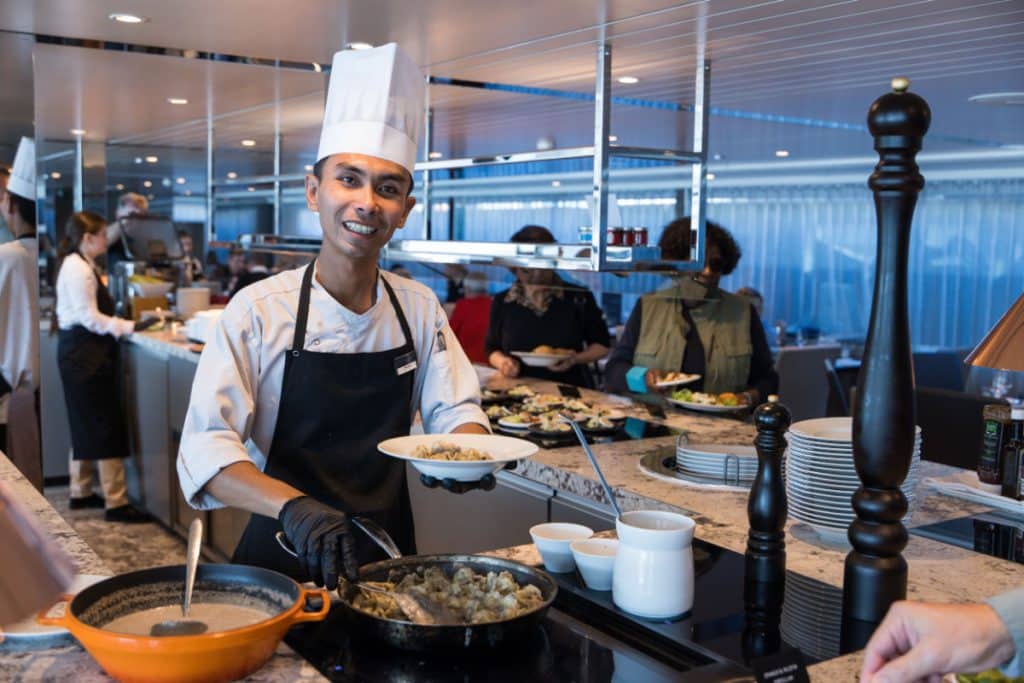 Scenic Opal pasta station