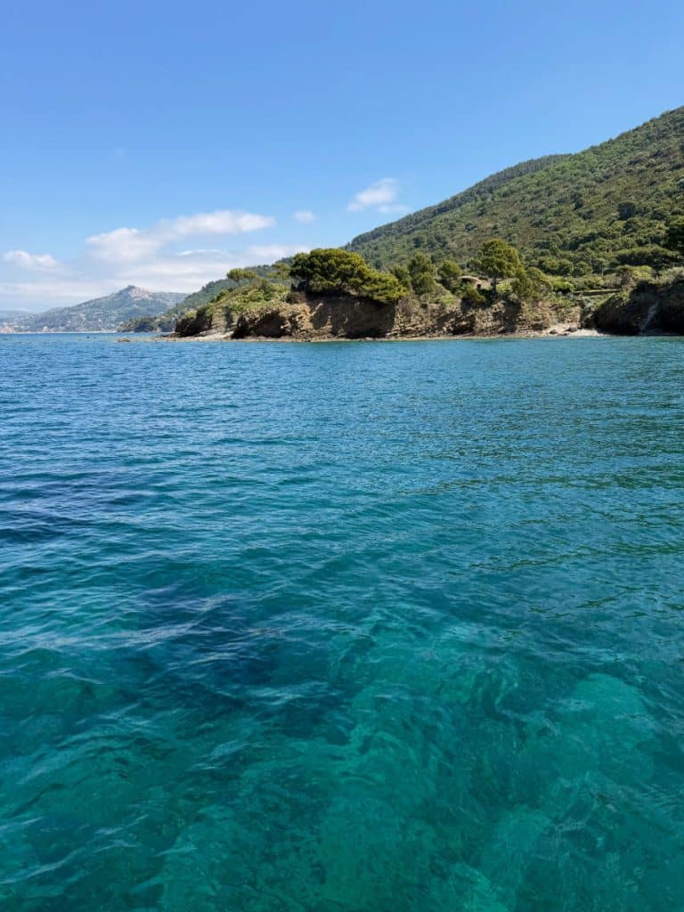 Cilento Coast and blue water