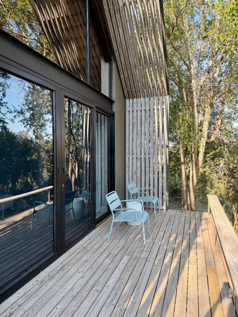 Lion Sands Ivory Lodge suite porch