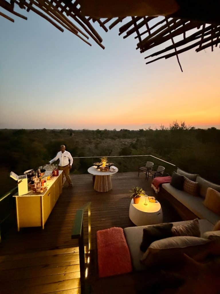 Lion Sands treehouse deck