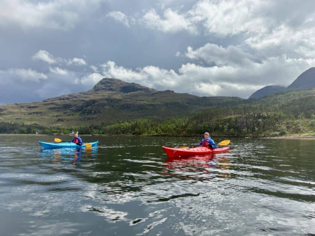 sea kayaking at the torridon